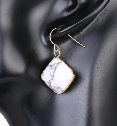 Be Kind Howlite Earrings YourSoulPlace.com
